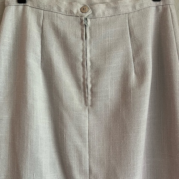 VINTAGE Prestige Of Boston | Gray Below The Knee Skirt Sz 4 - Picture 6 of 8